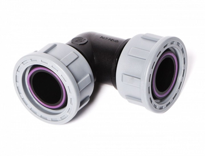 Kolano swivel POM 1" F-F